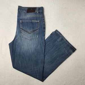 Cody James Jeans Mens 36x30 Blue Light Wash Bootcut Stretch Denim Western Fit